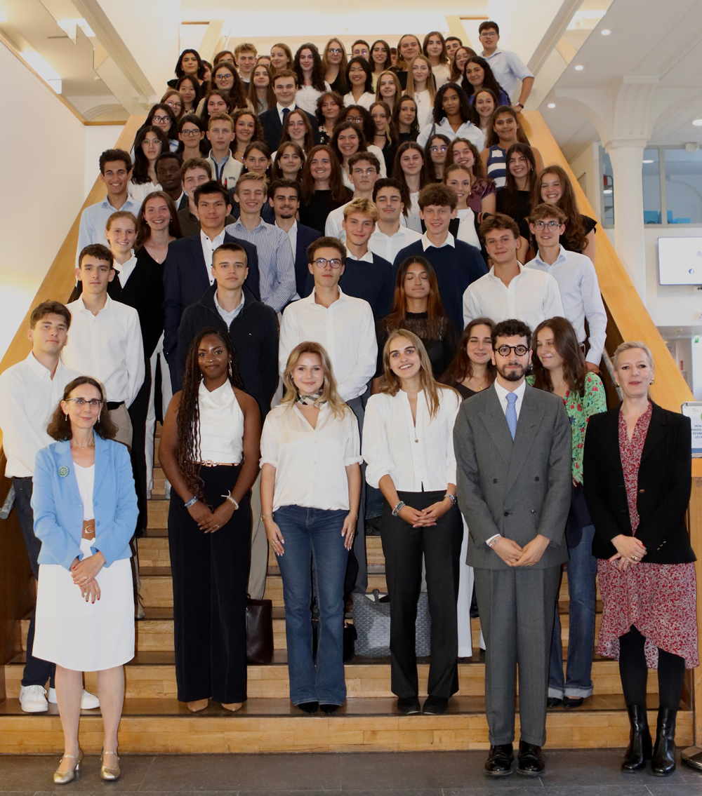 photo des étudiants de 1re année du Collège de droit