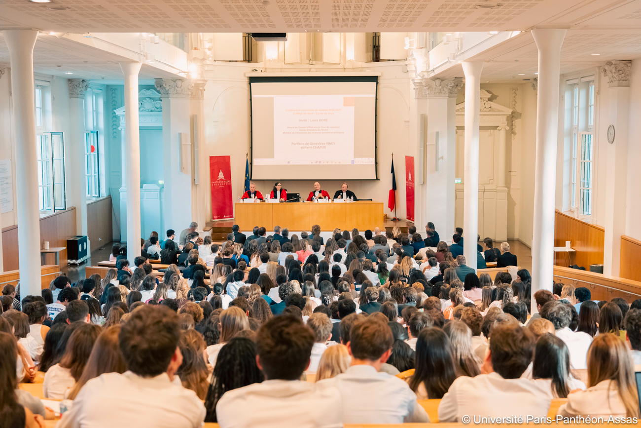 Photo de la rentrée solennelle du Collège et de l’École de droit 2026-2027