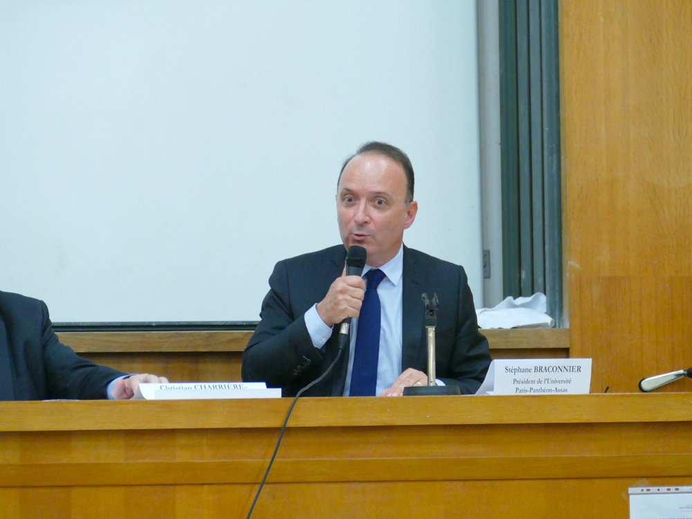 Le président Stéphane BRACONNIER