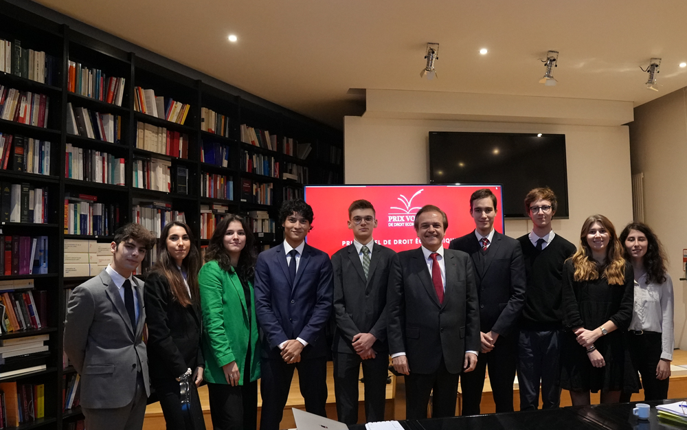 Photo de la Remise du coup de cœur des étudiants lors du Prix Vogel