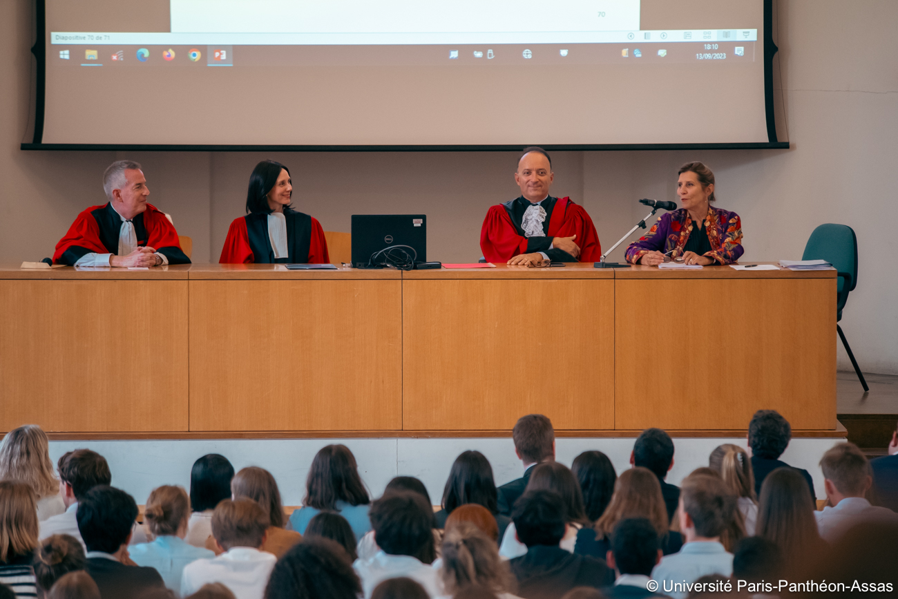 Photo de la Conférence solennelle de rentrée 2023-2024 du Collège de droit et de l'École de droit