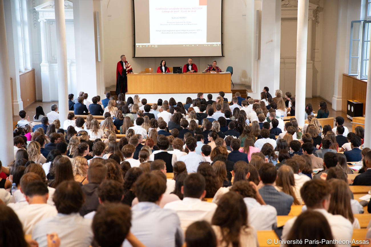 Photo de la Conférence solennelle de rentrée 2023-2024 du Collège de droit et de l'École de droit