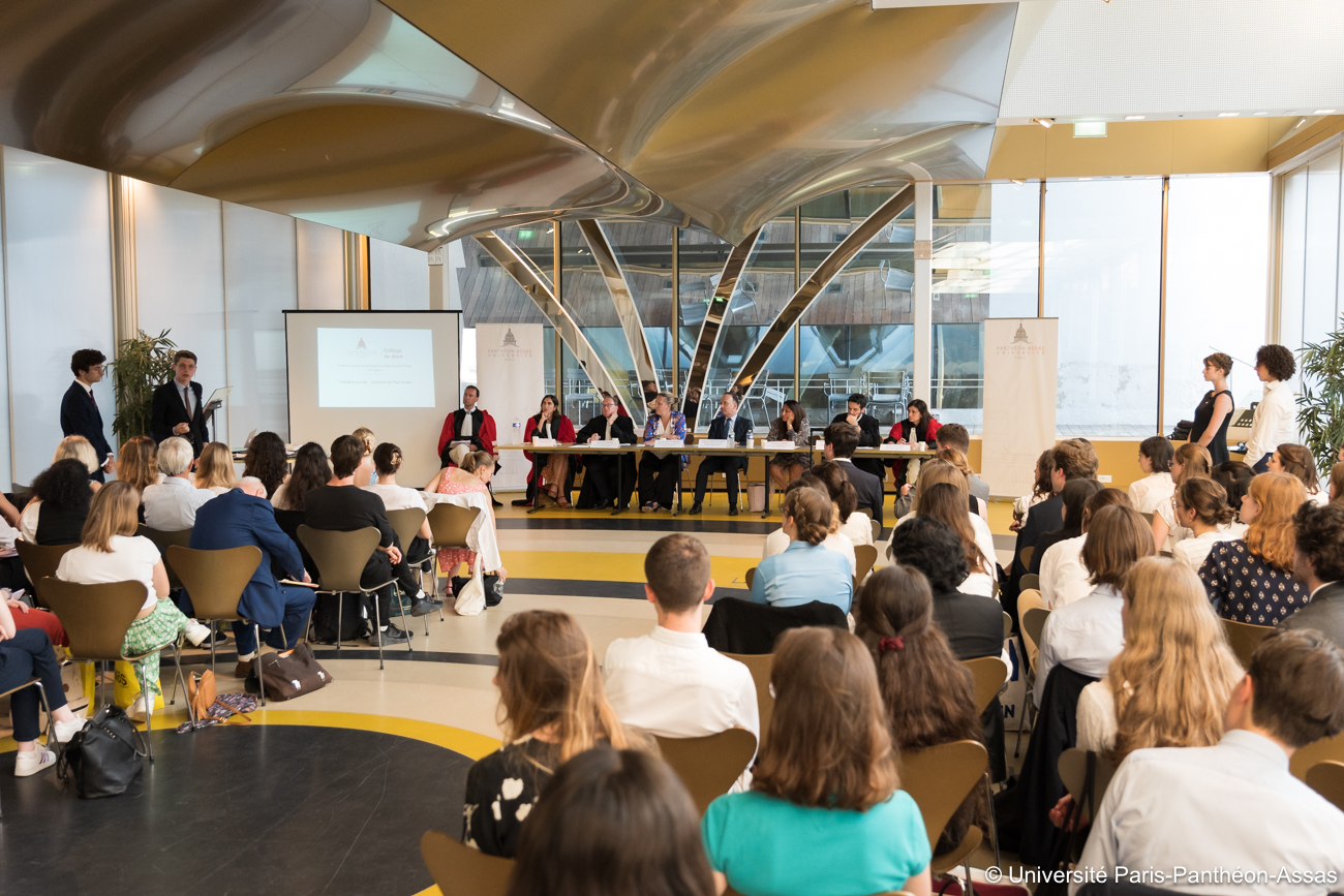 Photo de la finale du Concours de plaidoyers 2023 du collège de droit