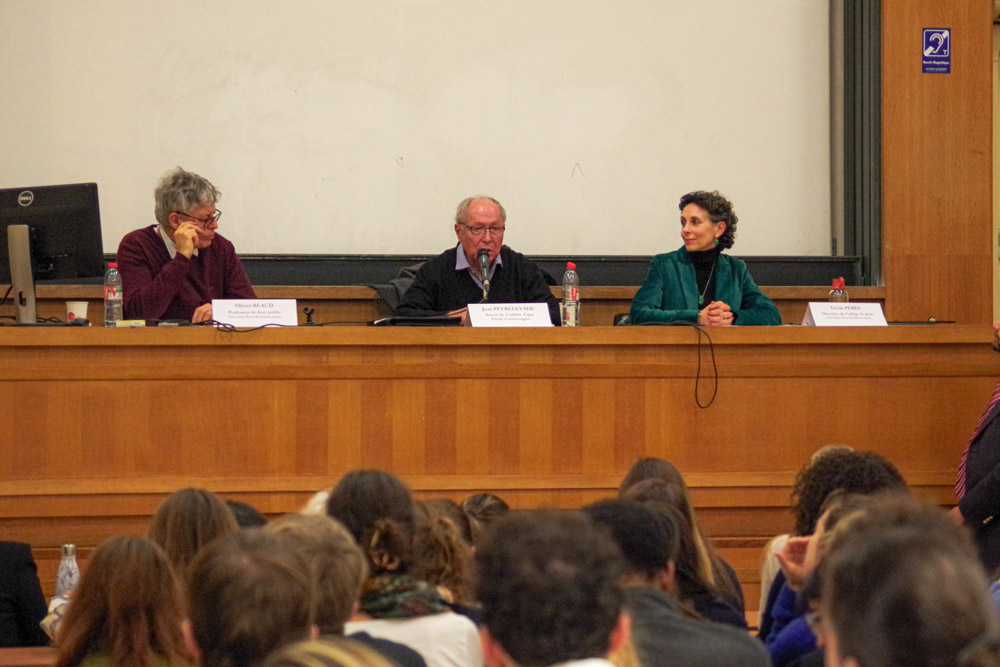 photo de la conférence sur l'affaire Tapie du Collège de droit