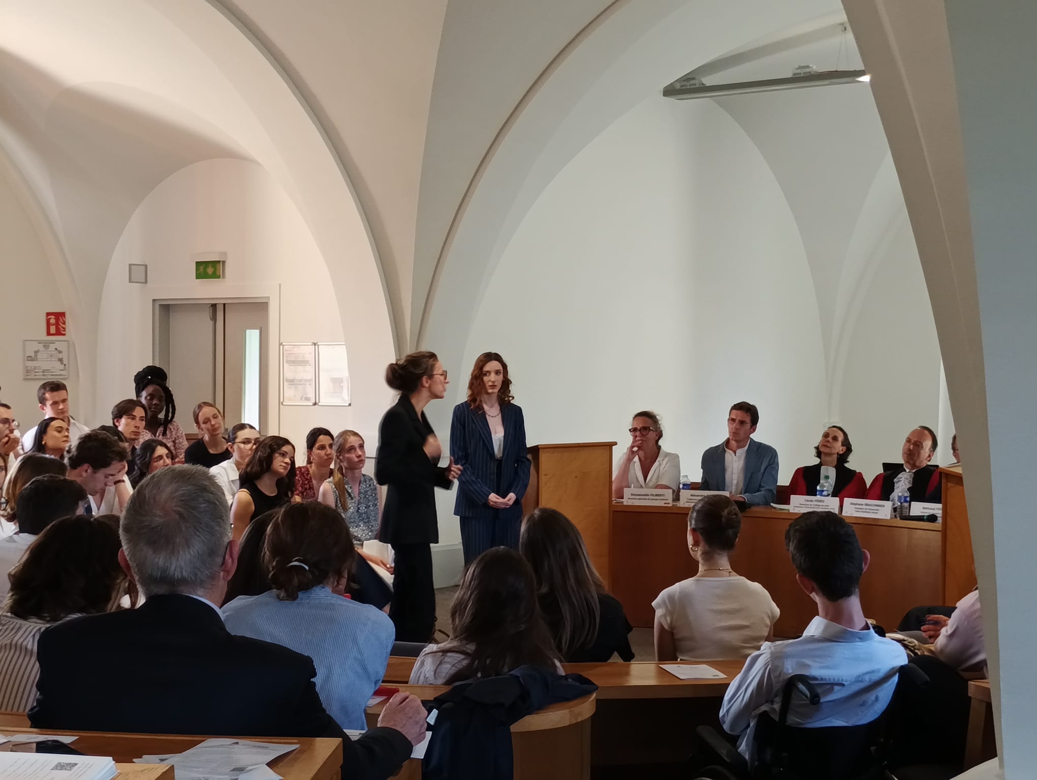 Photo du concours de plaidoyers organisé par le Collège de droit le 23 juin 2025