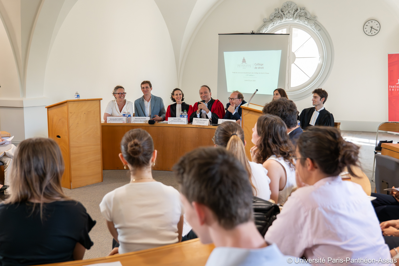 Photo du concours de plaidoyers organisé par le Collège de droit le 23 juin 2025