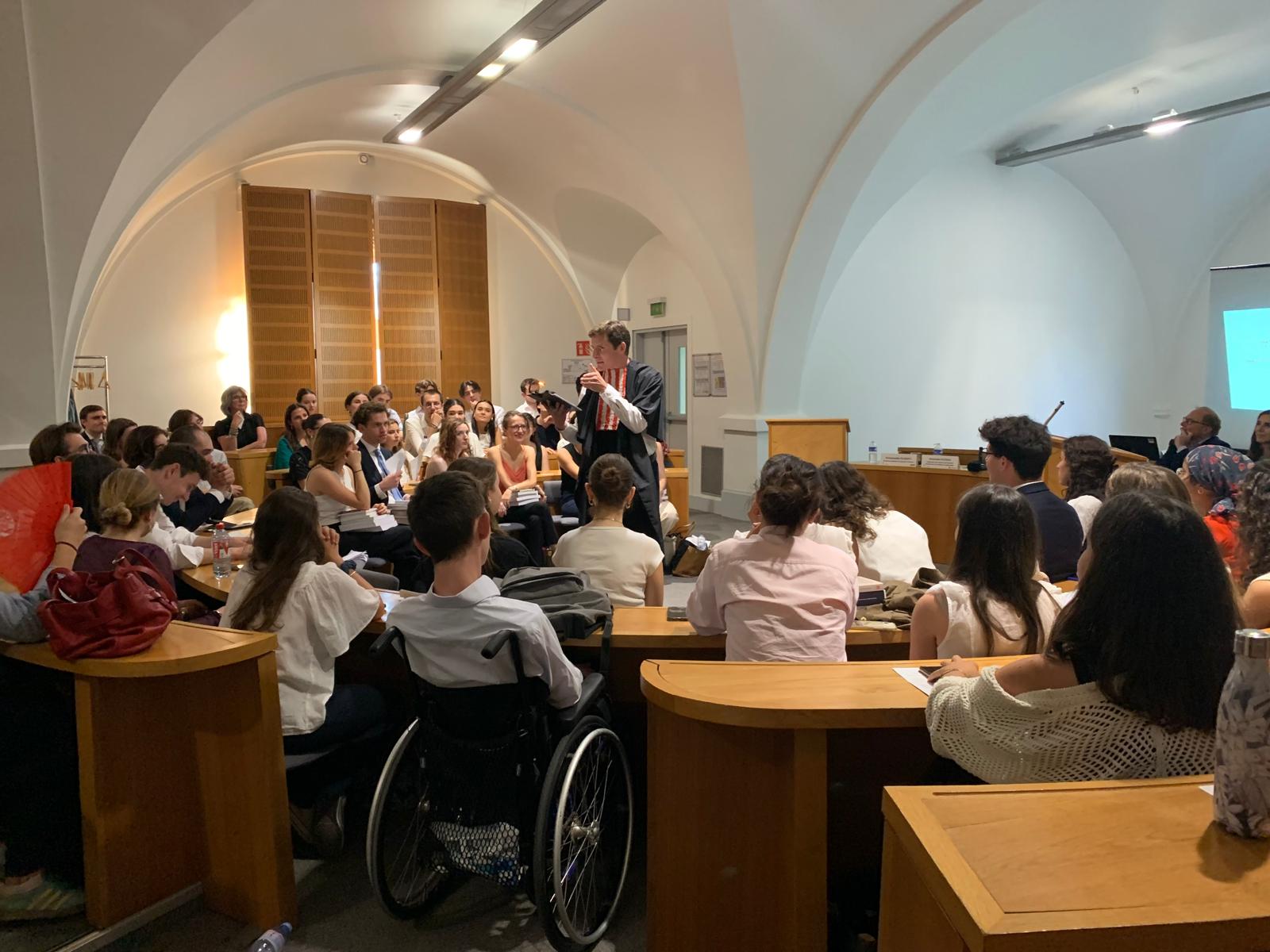 Photo du concours de plaidoyers organisé par le Collège de droit le 23 juin 2025