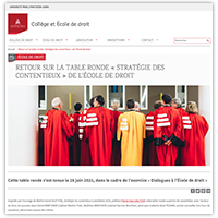 Visuel de l'article consacré à la table ronde « Stratégies des contentieux