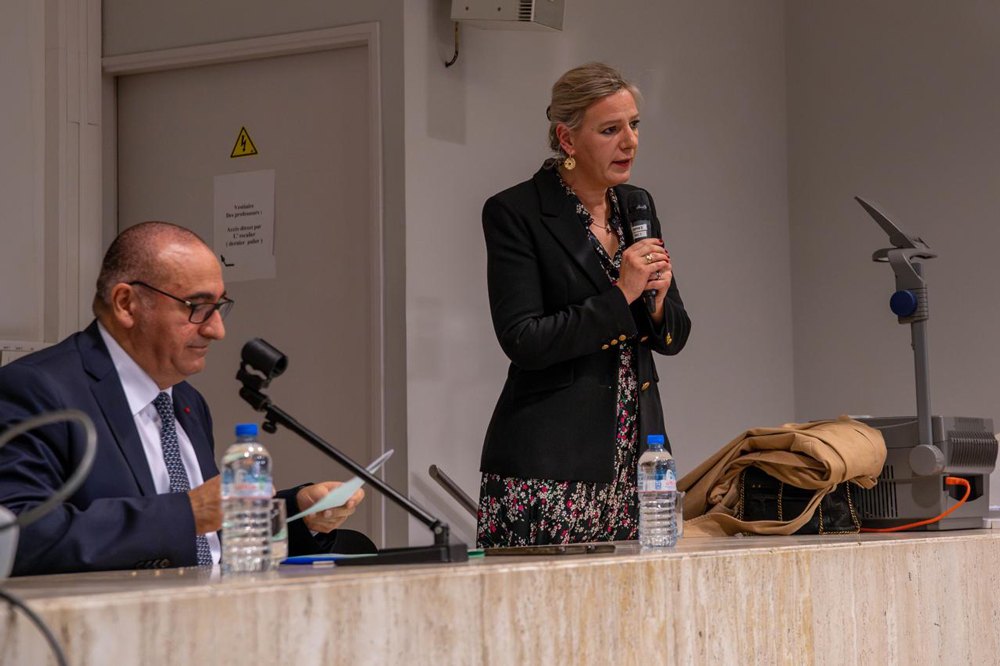 Photo de la Conférence animée par Laurent Nuñez pour le Collège de droit