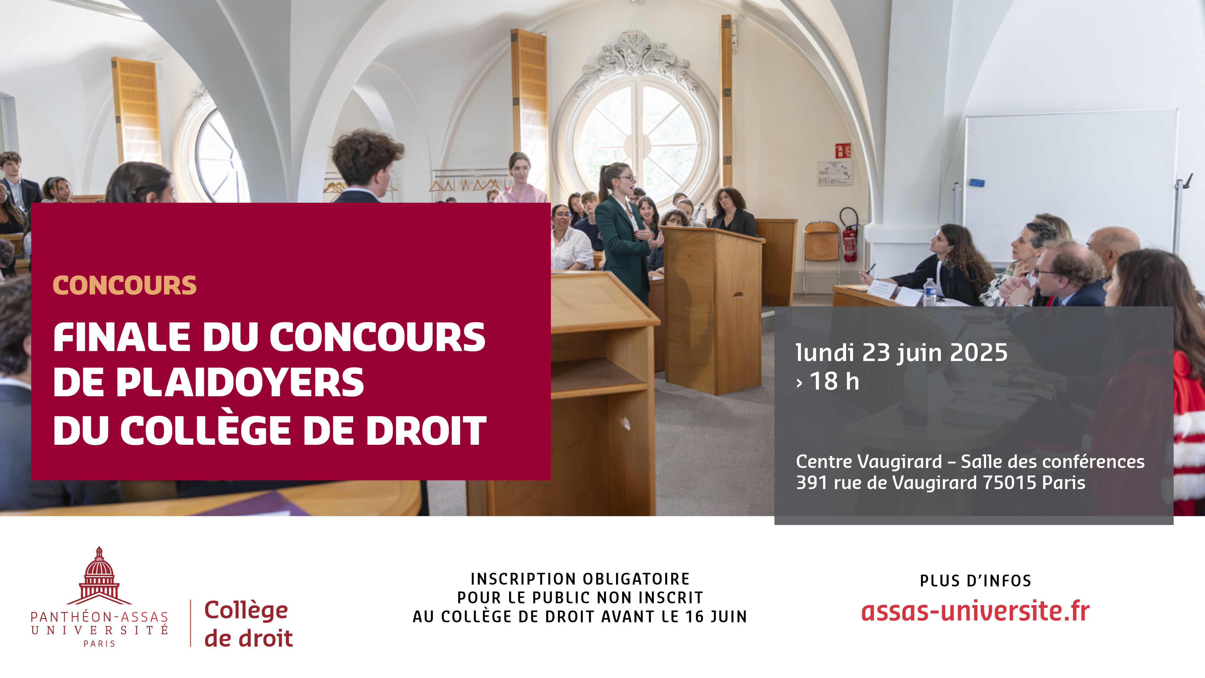 Concours de plaidoyers du Collège de droit
