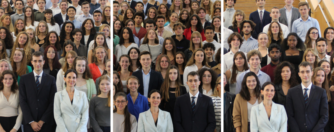 Montage photographique des 3 promotions 2022-2023 du collège de droit