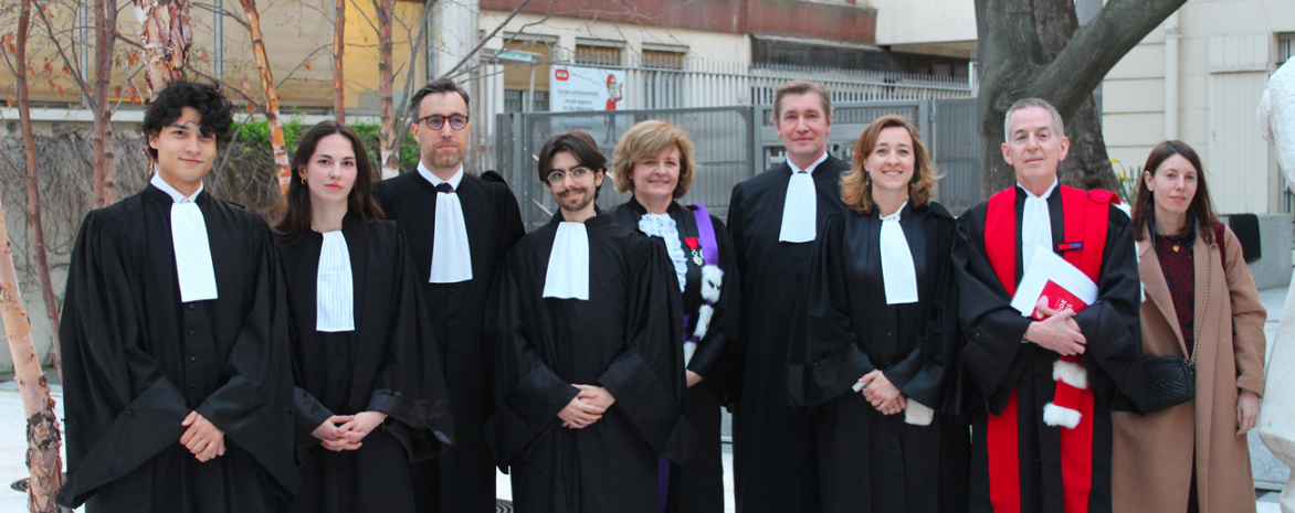 Photo de groupe de la master class 2023 de l'École de droit Photo de groupe de la master class 2023 de l'École de droit