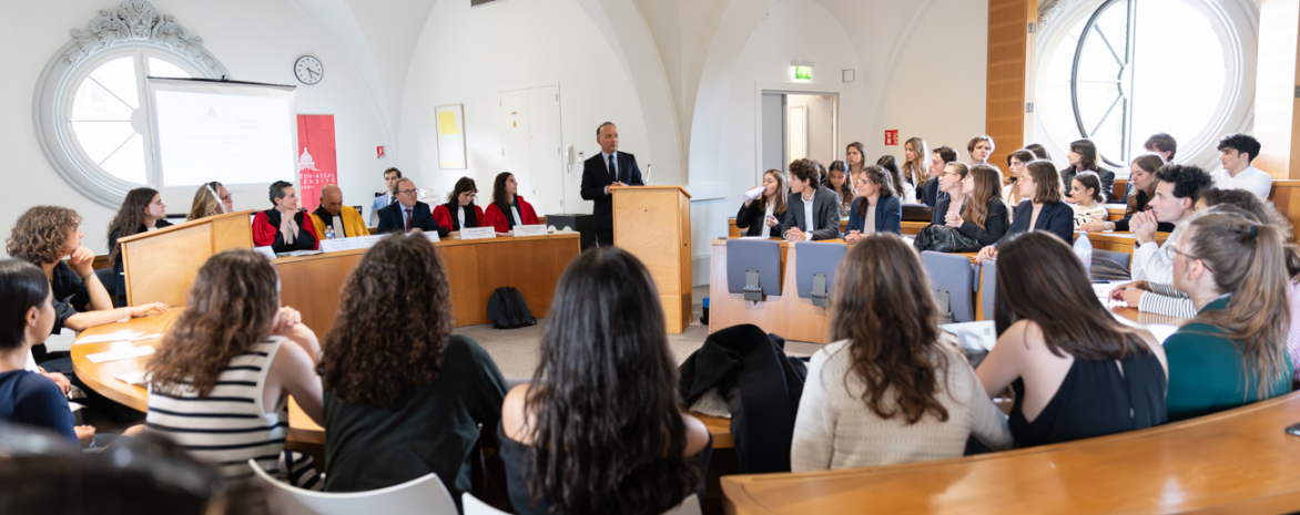 Photo de la finale du concours de plaidoyers 2024 du Collège de droit