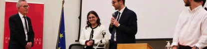 Photo de la cérémonie de remise des diplômes de la promotion 2026 de l'École de droit