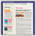 Vignette de l'article sur Conférence solennelle de rentrée 2026-2027 du Collège de droit et de l’École de droit