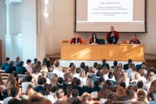 Photo de la Conférence solennelle de rentrée 2023-2024 du Collège de droit et de l'École de droit