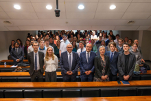 Photo de la Conférence animée par Laurent Nuñez pour le Collège de droit